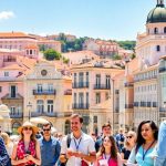 Diverse expats working in Lisbon's vibrant cityscape.