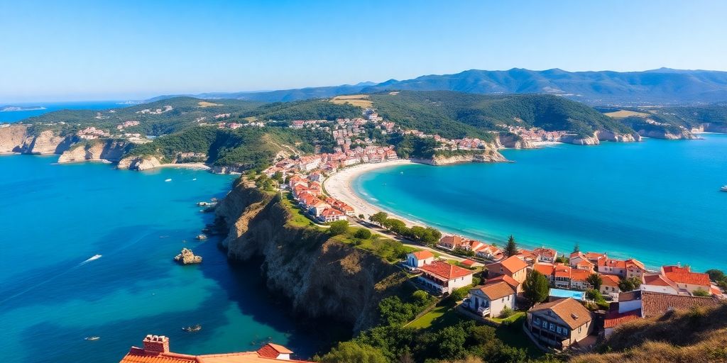 Beautiful coastline and charming villages of Portugal.